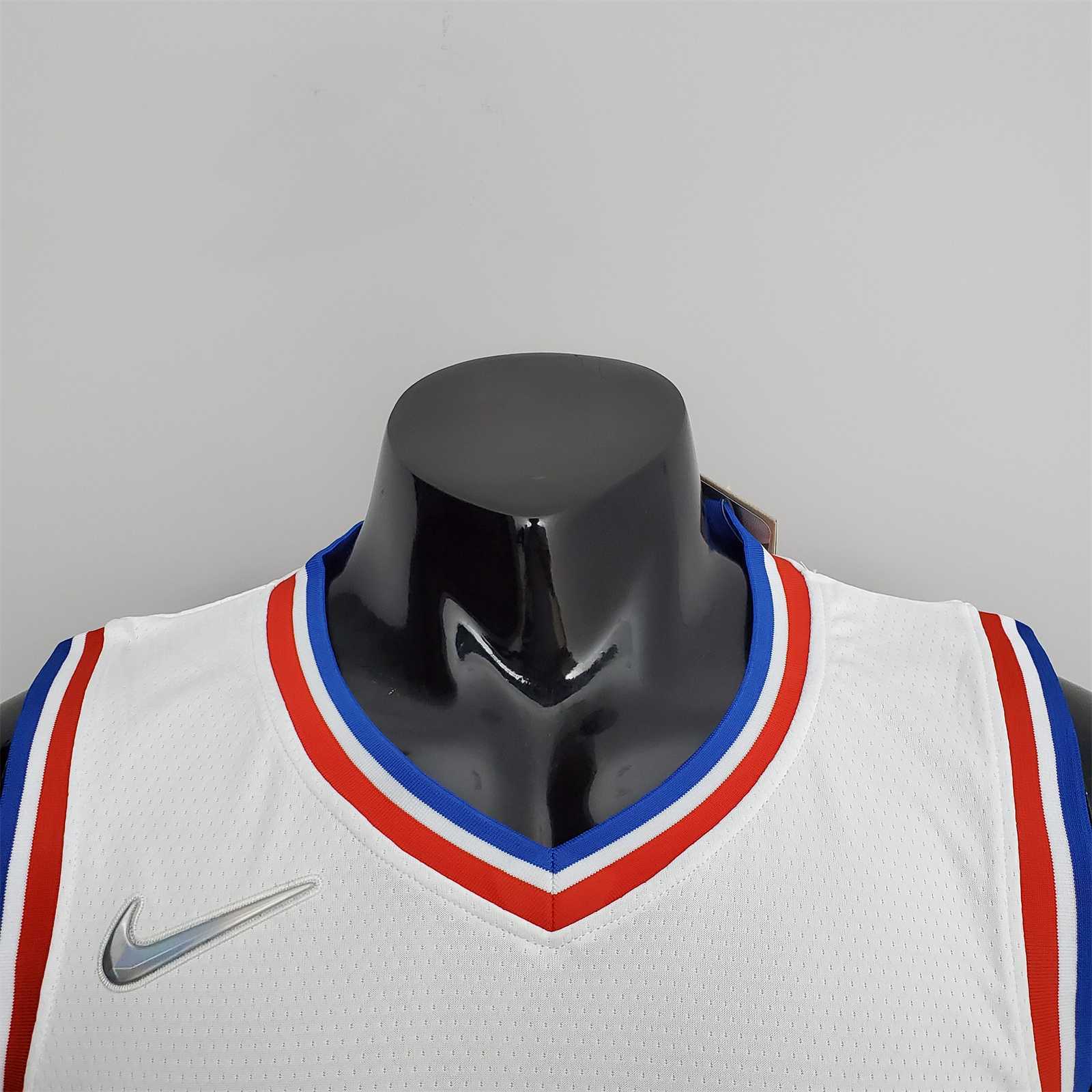 75th Anniversary Philadelphia 76ers EMBIID#21 White NBA Jersey 4