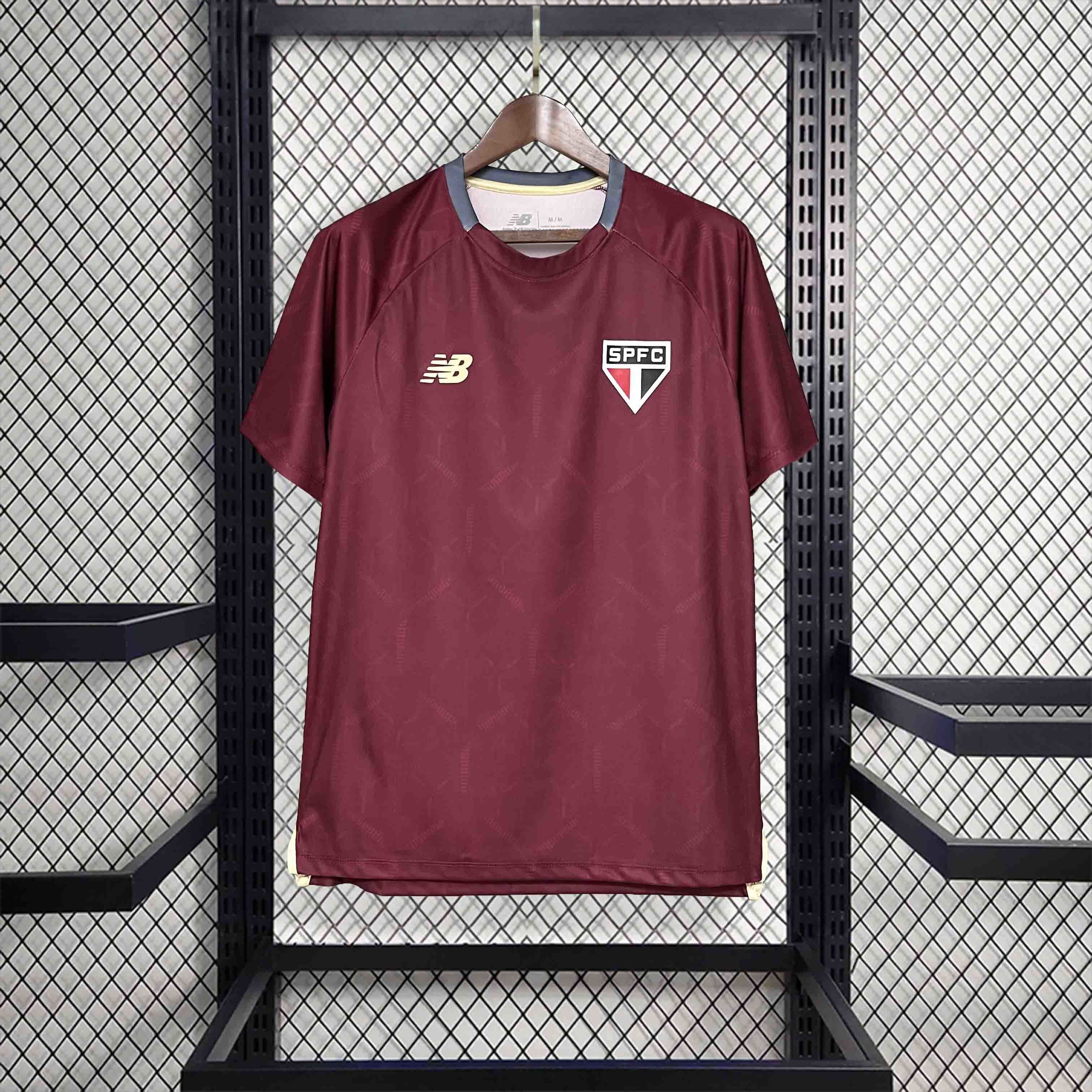 25-26 Sao Paulo Red Training Kit Soccer Uniforms AAAAJersey Supply Yupoo