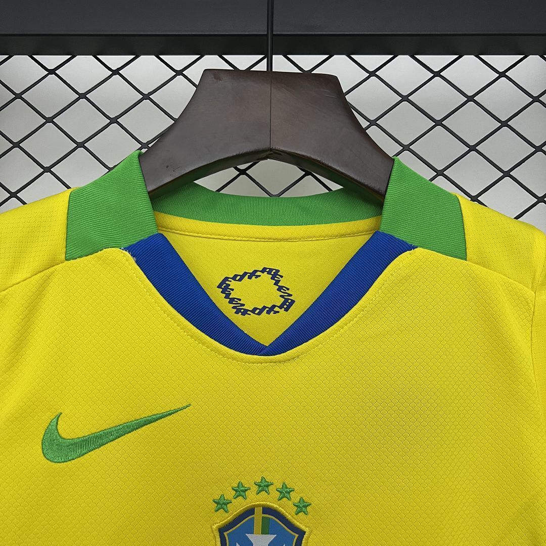 2025 Brazil Home Kid Kits Youth Apparels AAAAJersey Wholesale Yupoo 5