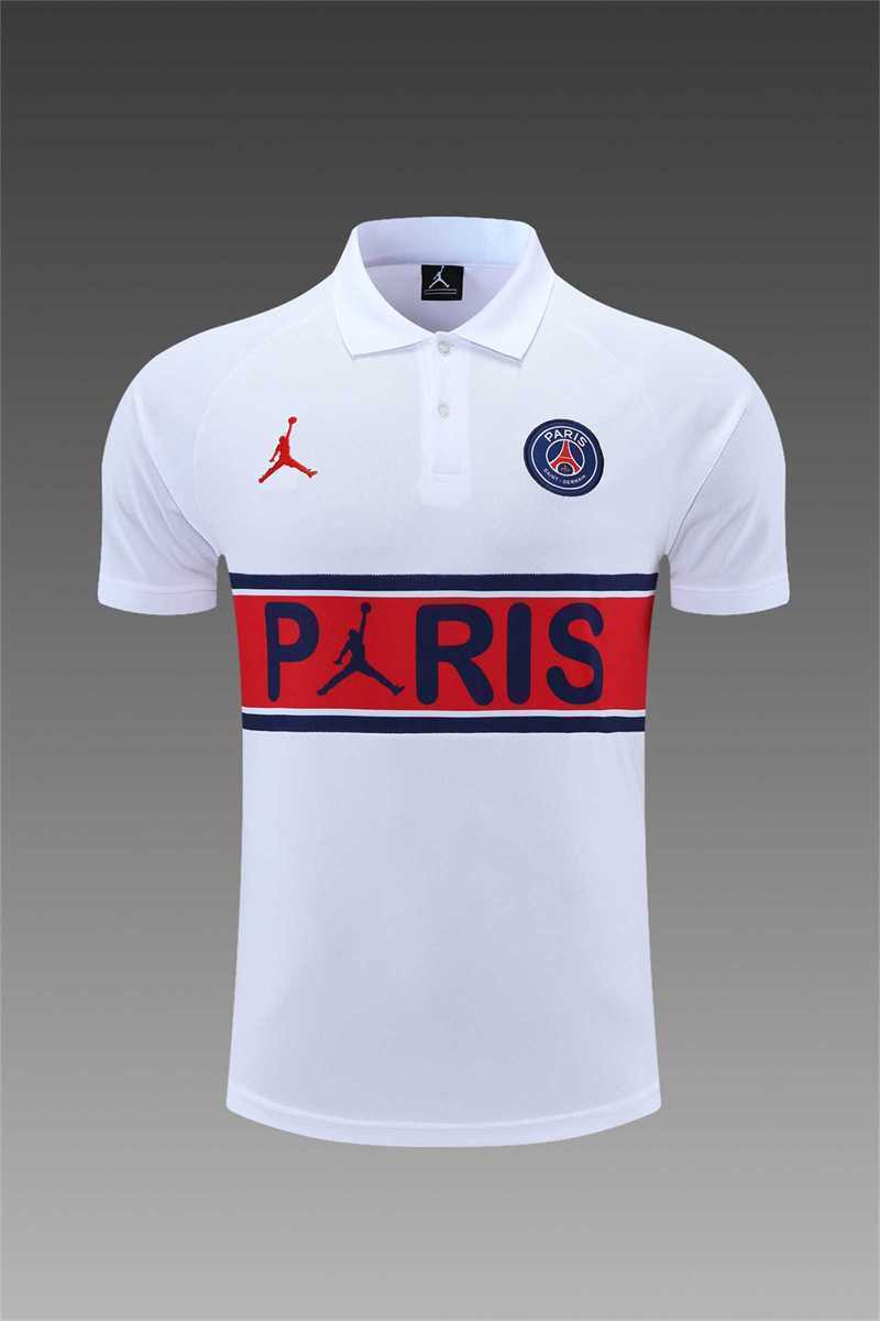 Polo Jordan PSG white with red 10