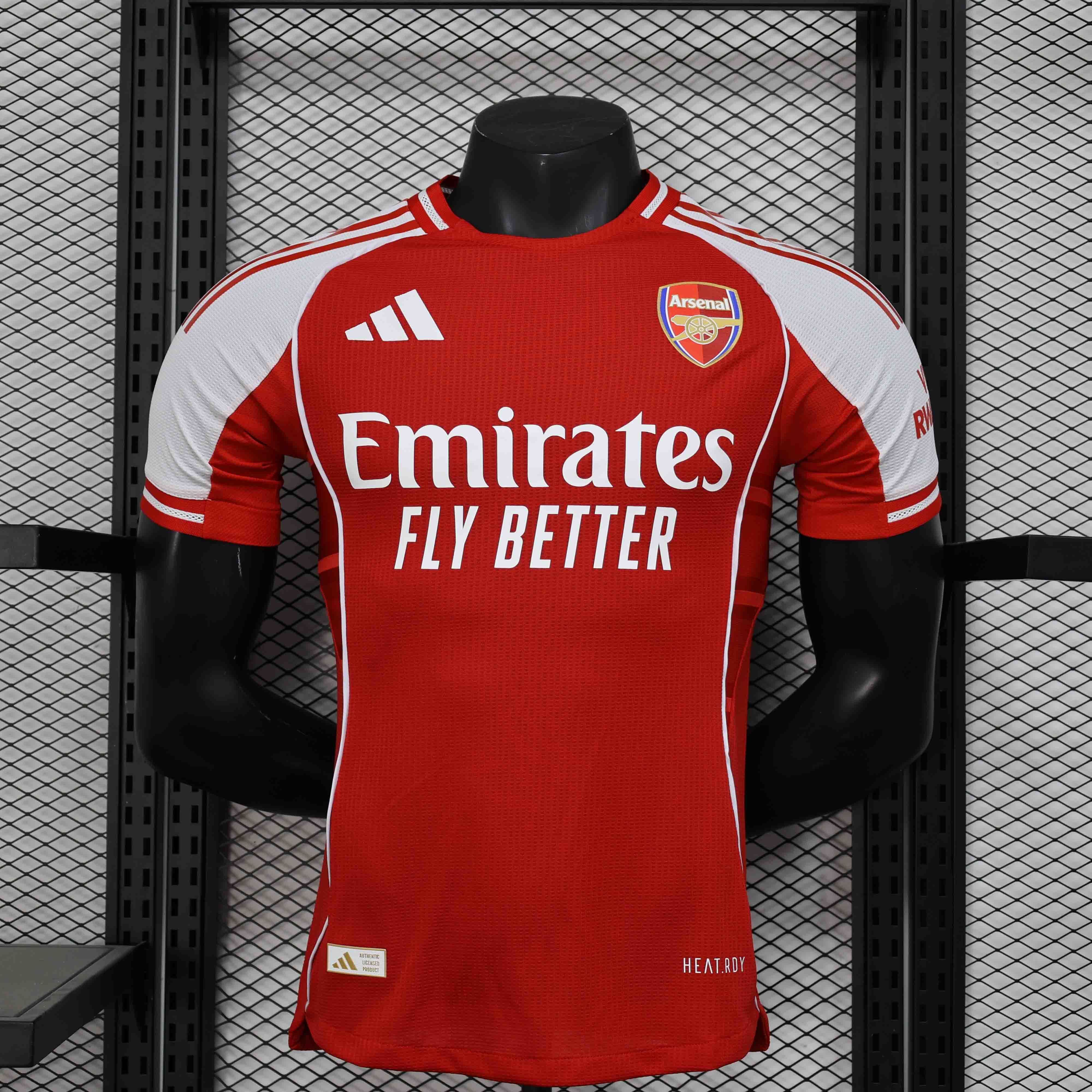 25-26 Arsenal Home Red Kit Player Version Shirt AAAAJersey Supplier Yupoo
