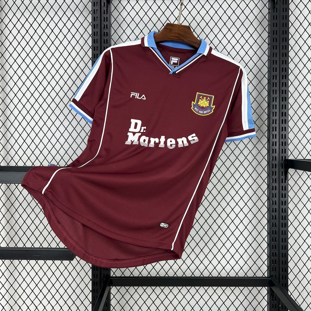 99-01 West Ham Home Retro Kit Vintage Shirt AAAAJersey Supplier Yupoo