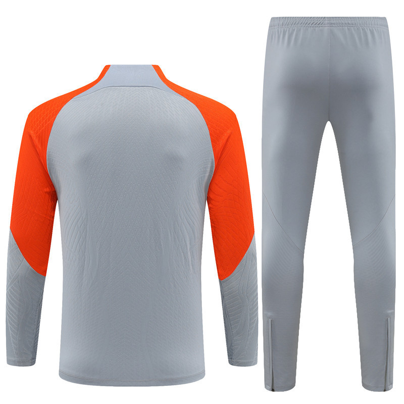 23-24 Inter Milan Long Sleeve Kits Grey Zipper Training Suits Jersey Supplier Yupoo 3
