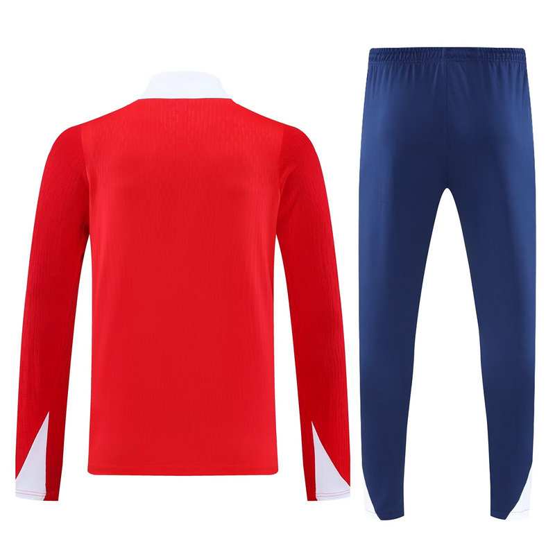 25-26 PSG Red Training Kits Long Football Tracksuits 1