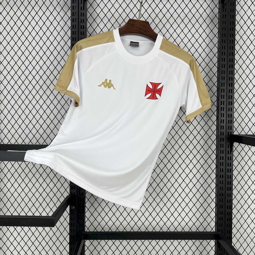25-26 Vasco da Gama Gold CRVG White Shirt Soccer Uniform AAAAJersey Yupoo