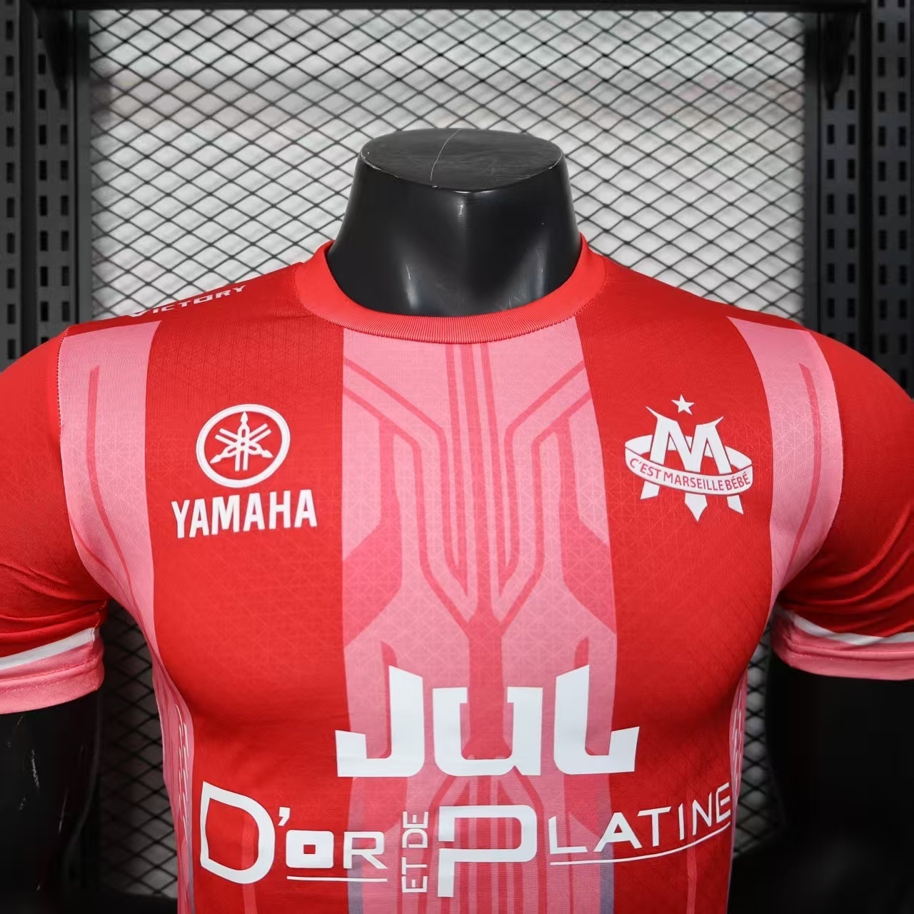 25-26 Marseille Red YAMAHA OM X JUL Limited Edition Shirt Player Version été Kit AAAAJersey Yup 1