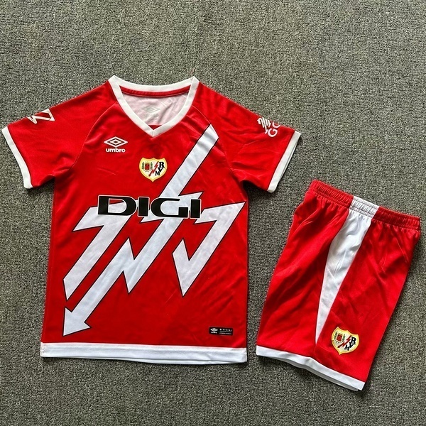 24-25 Rayo Vallecano Away Kid Kits Youth Apparels Soccer AAAAJersey Yupoo