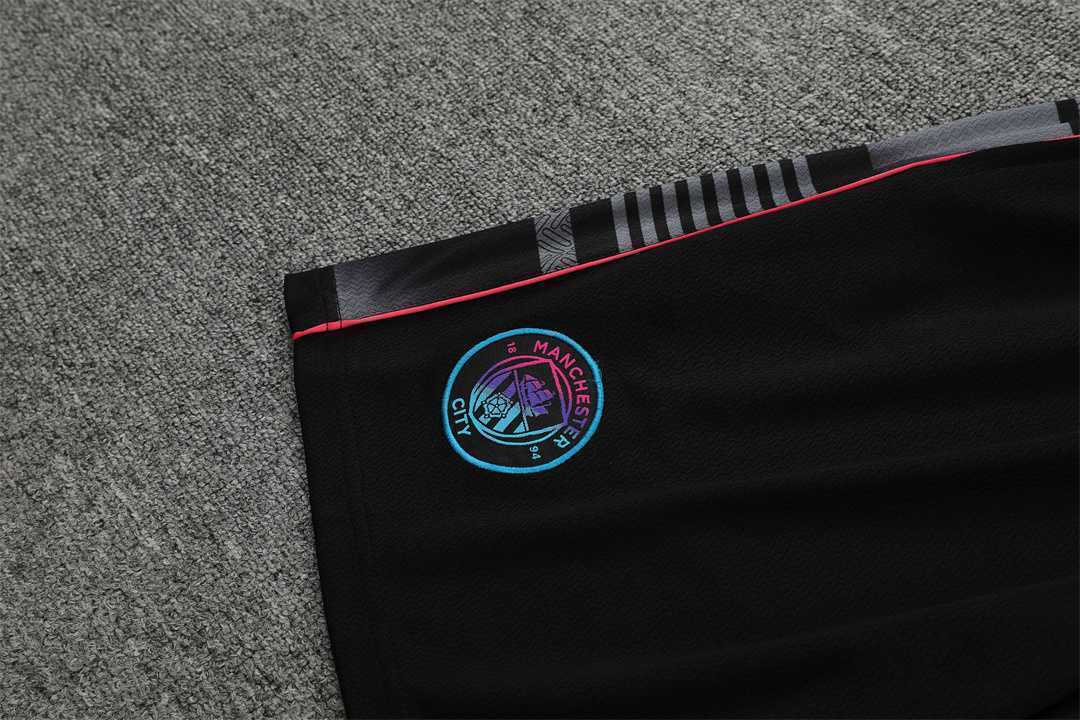 22-23 Manchester City Training Wear Short Sleeve Kit Black 10