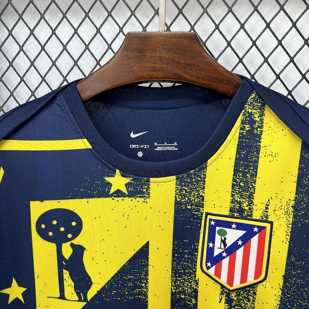 25-26 Atletico Madrid Pre-Match Shirt Football Uniform AAAAJersey Supply Yupoo 4