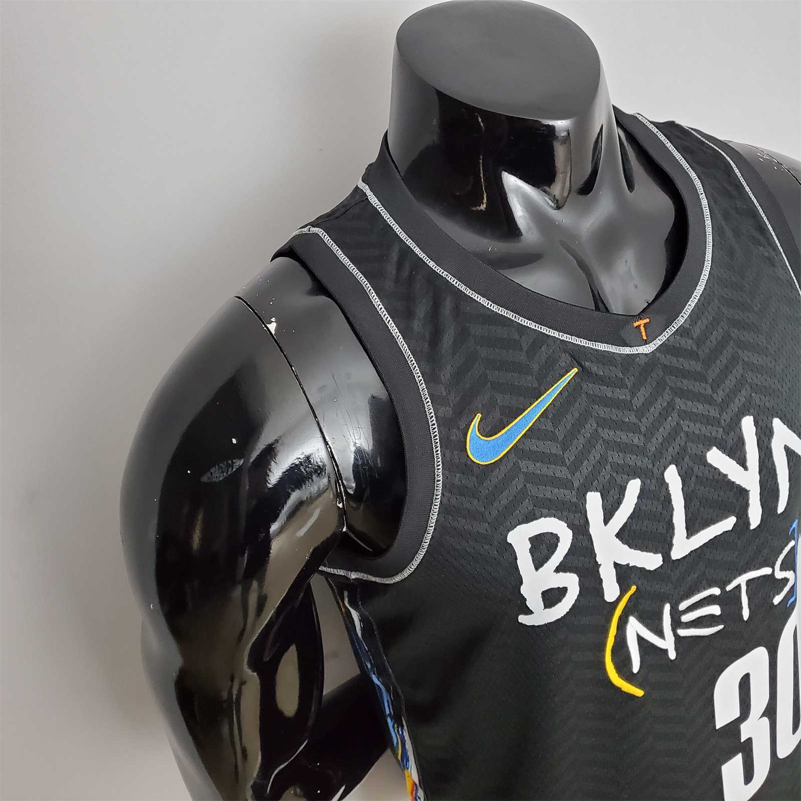 Brooklyn Nets Curry #30 City Edition Black 3