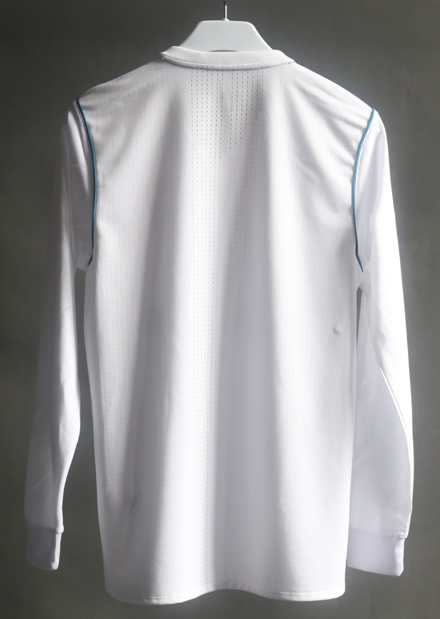 17-18 Real Madrid Home Retro Kit Vintage Player Version Long Sleeve Shirt AAAAJersey Dropship Y 3
