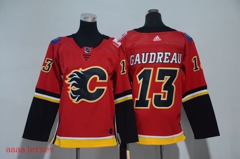 Calgary Flames women ice hockey jersey S-XL 卡加利火焰队女装冰球服 1