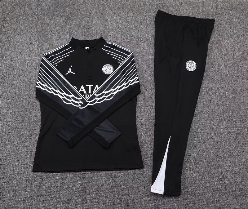 25-26 PSG Paris Black Training Soccer Suit AAAAJersey Yupoo 1