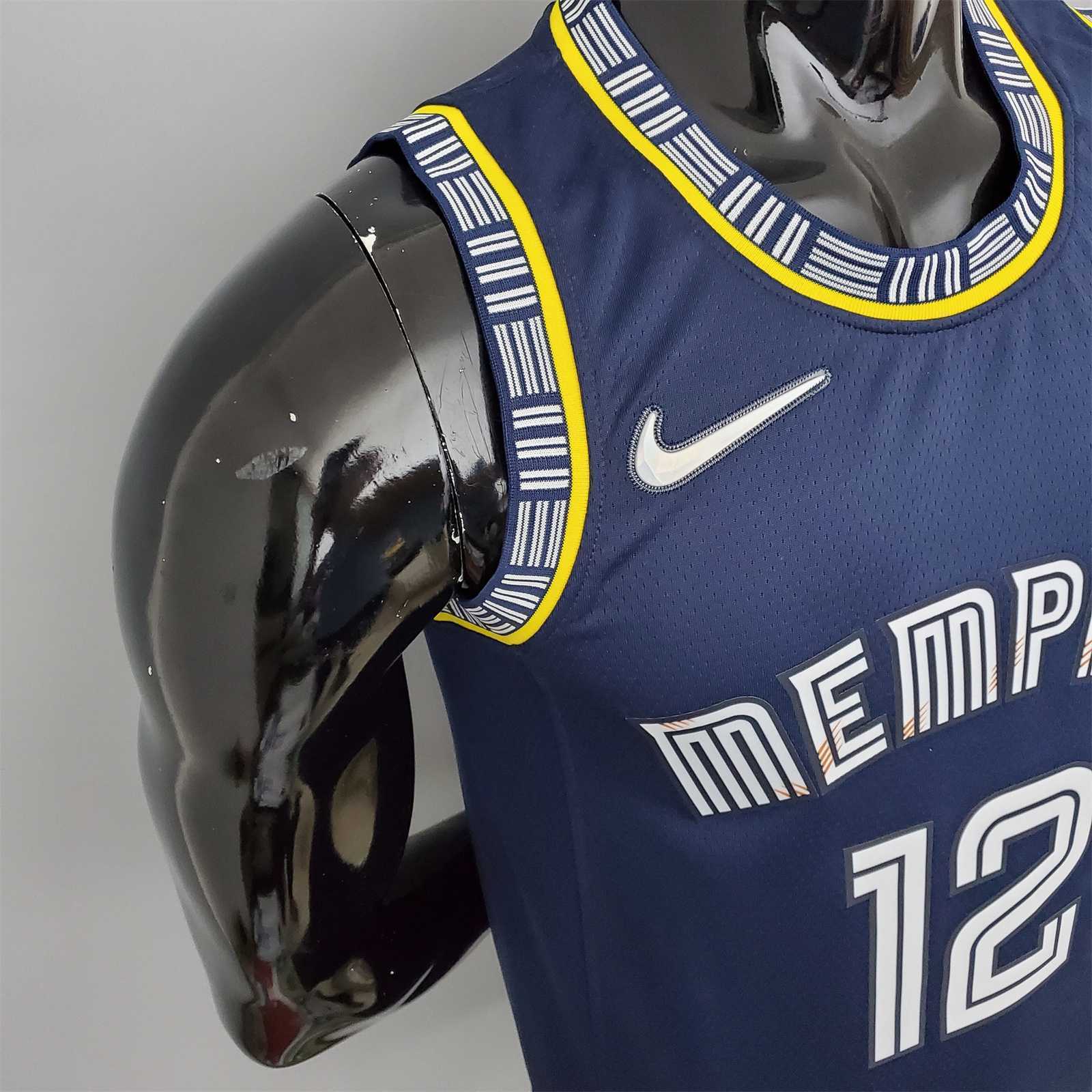 2022 season morant#12 Grizzlies City Edition Royal Blue 1