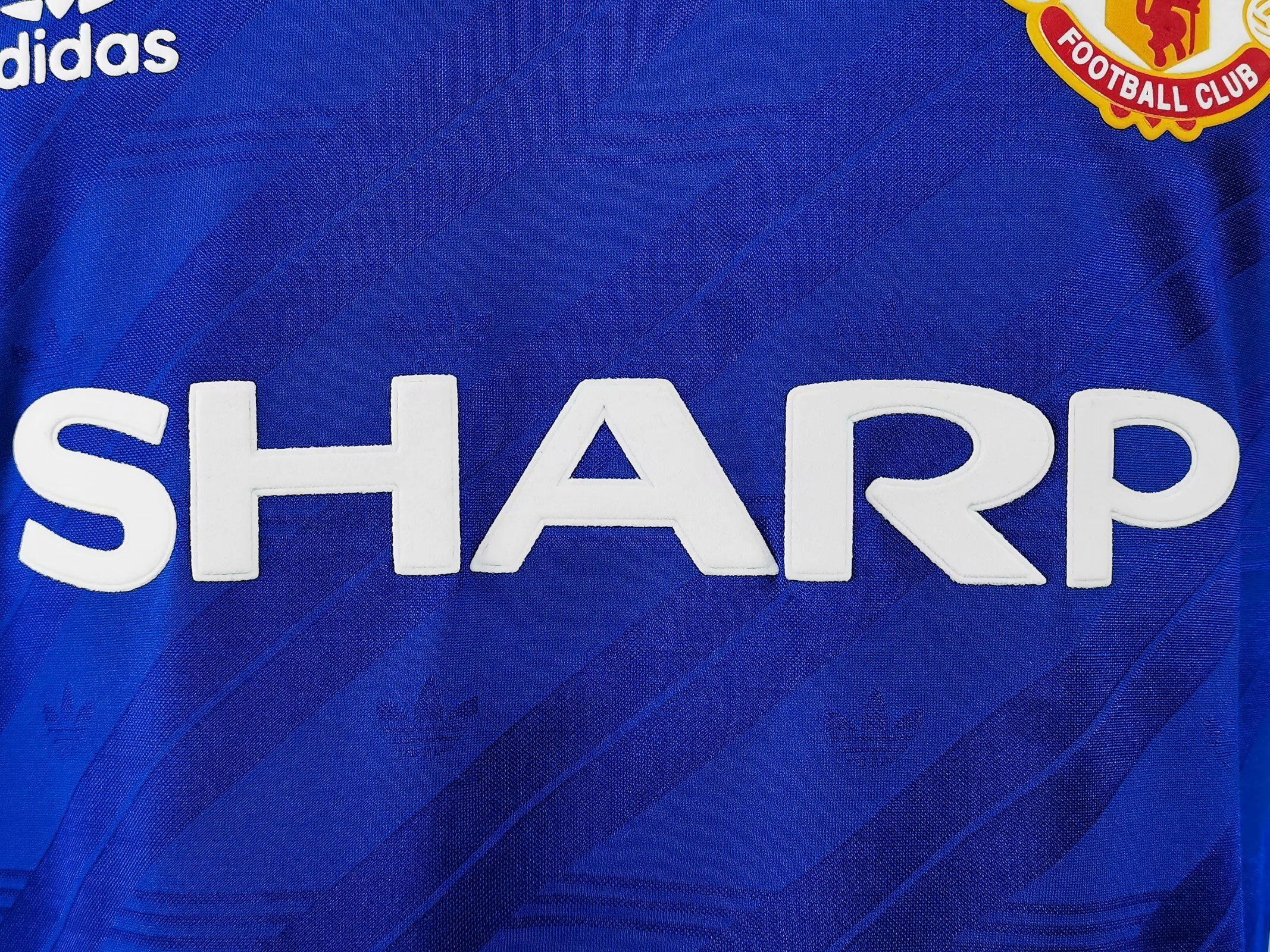 86-88 Manchester United away blue long sleeve player version 3