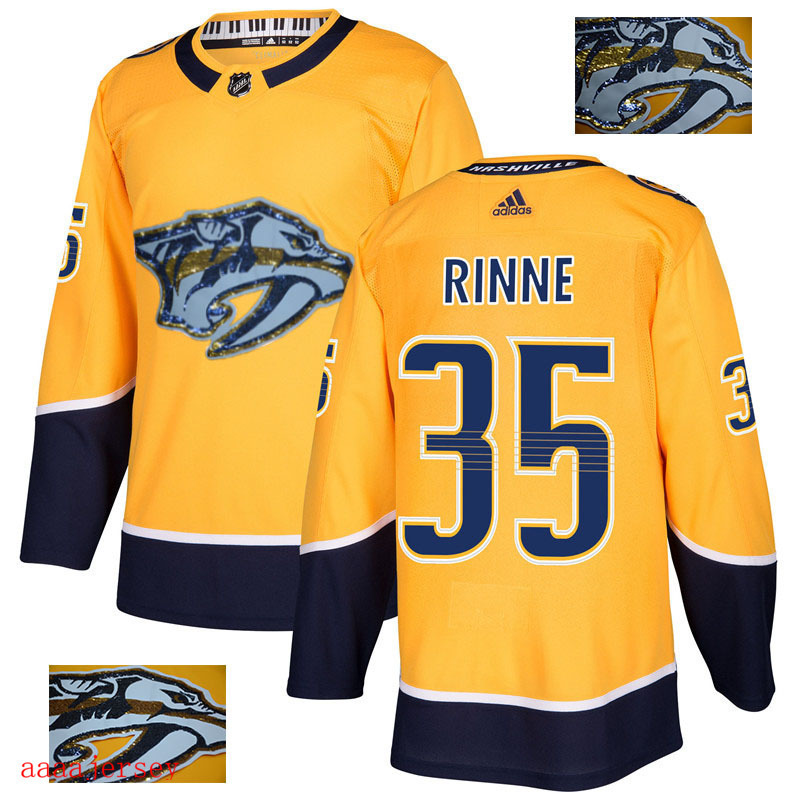 2018 Nashville Predators ice hockey jersey M-3XL 纳什维尔掠夺者队时尚亮片款冰球服 4
