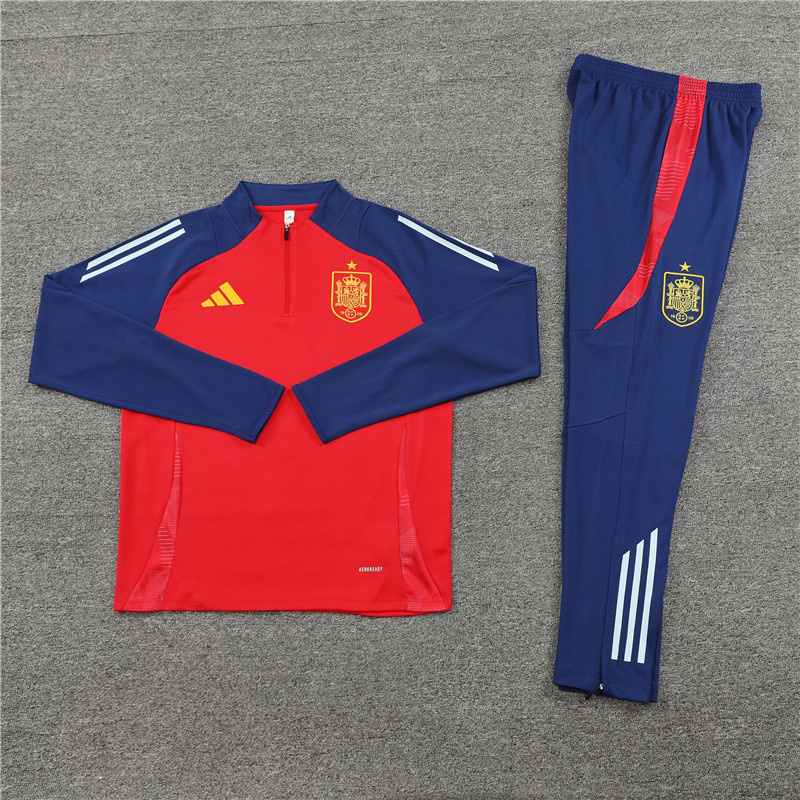 2024 Spain Long Sleeve Training Suit Football Shirts 3