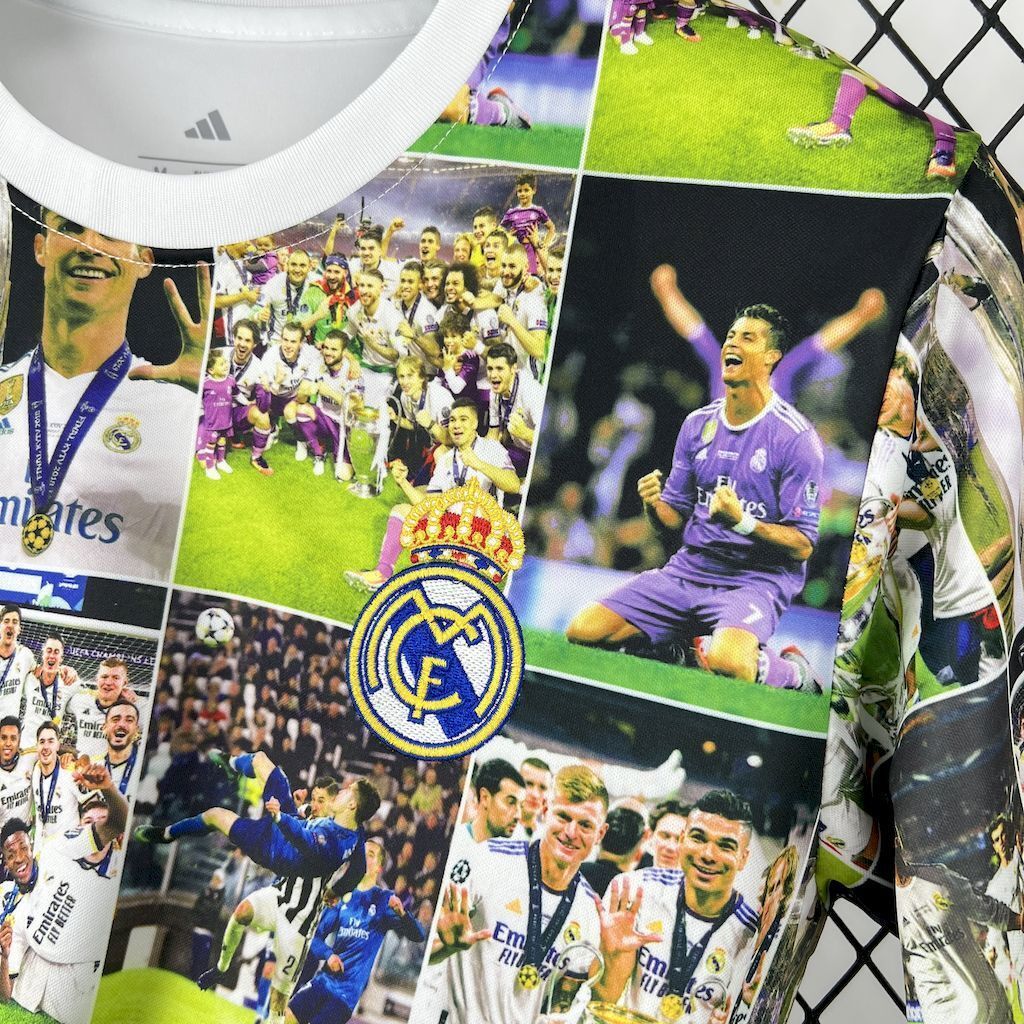 25-26 Real Madrid 15 UCL Champions Special Edition T-Shirt Football Apparels Soccer AAAAJersey 2