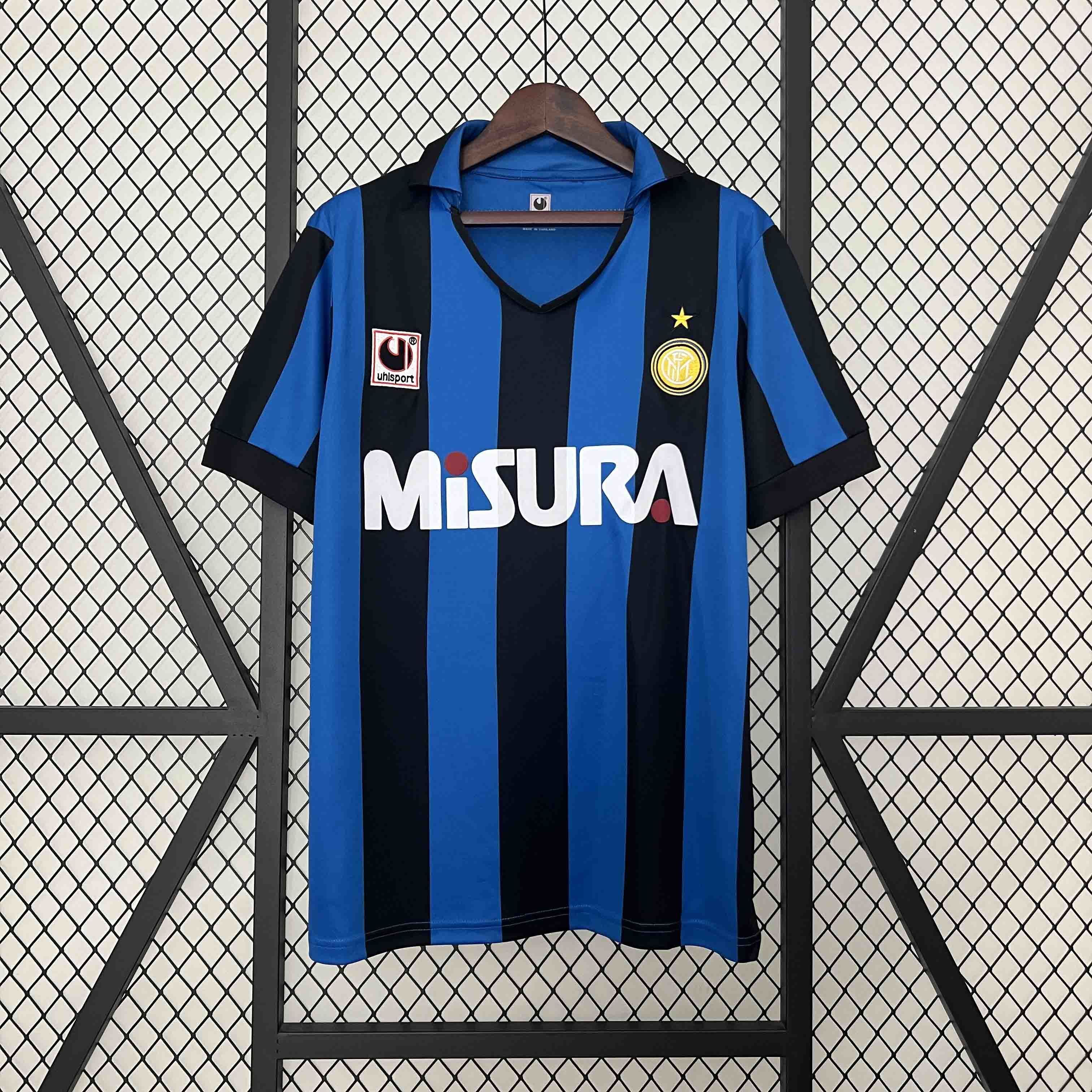 90-91 Inter Milan Home Retro Kit Football Apparel AAAAJerseys Dropshipping Yupoo