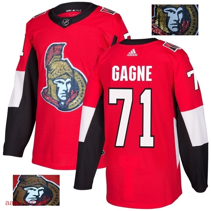 2018 Ottawa Senators ice hockey jersey M-3XL 渥太华参议员队时尚亮片款冰球服 20