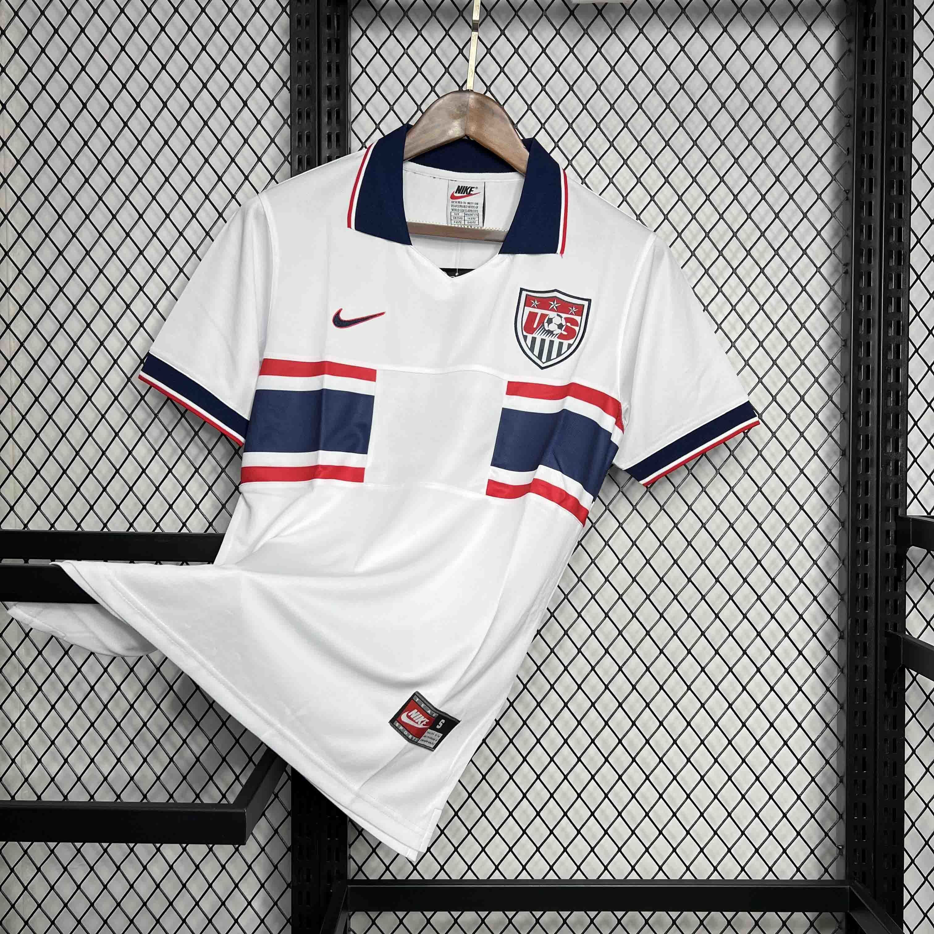 1995 USA Home Kit Vintage Football Apparel AAAAJerseys Dropshipping Yupoo 5