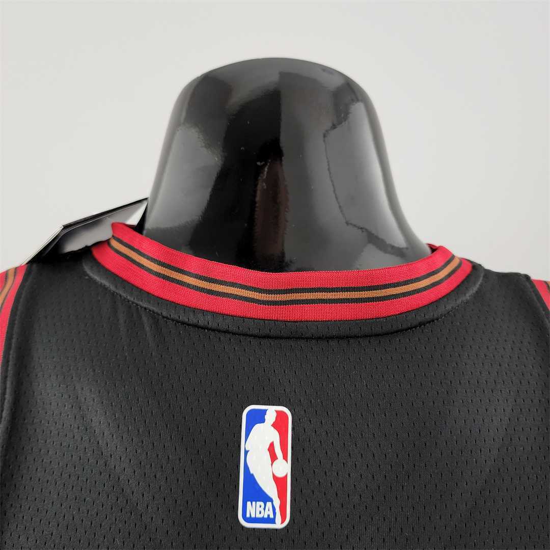 Retro Philadelphia 76ers Iverson #3 big meteor black NBA Jersey 2