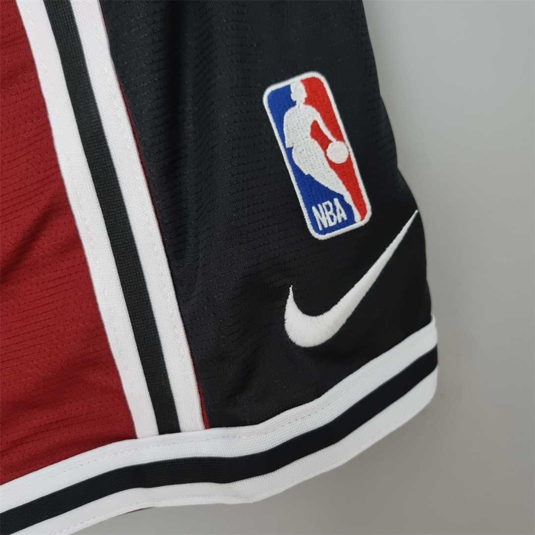 2022 Miami Heat NBA US Training Shorts Red Black 6