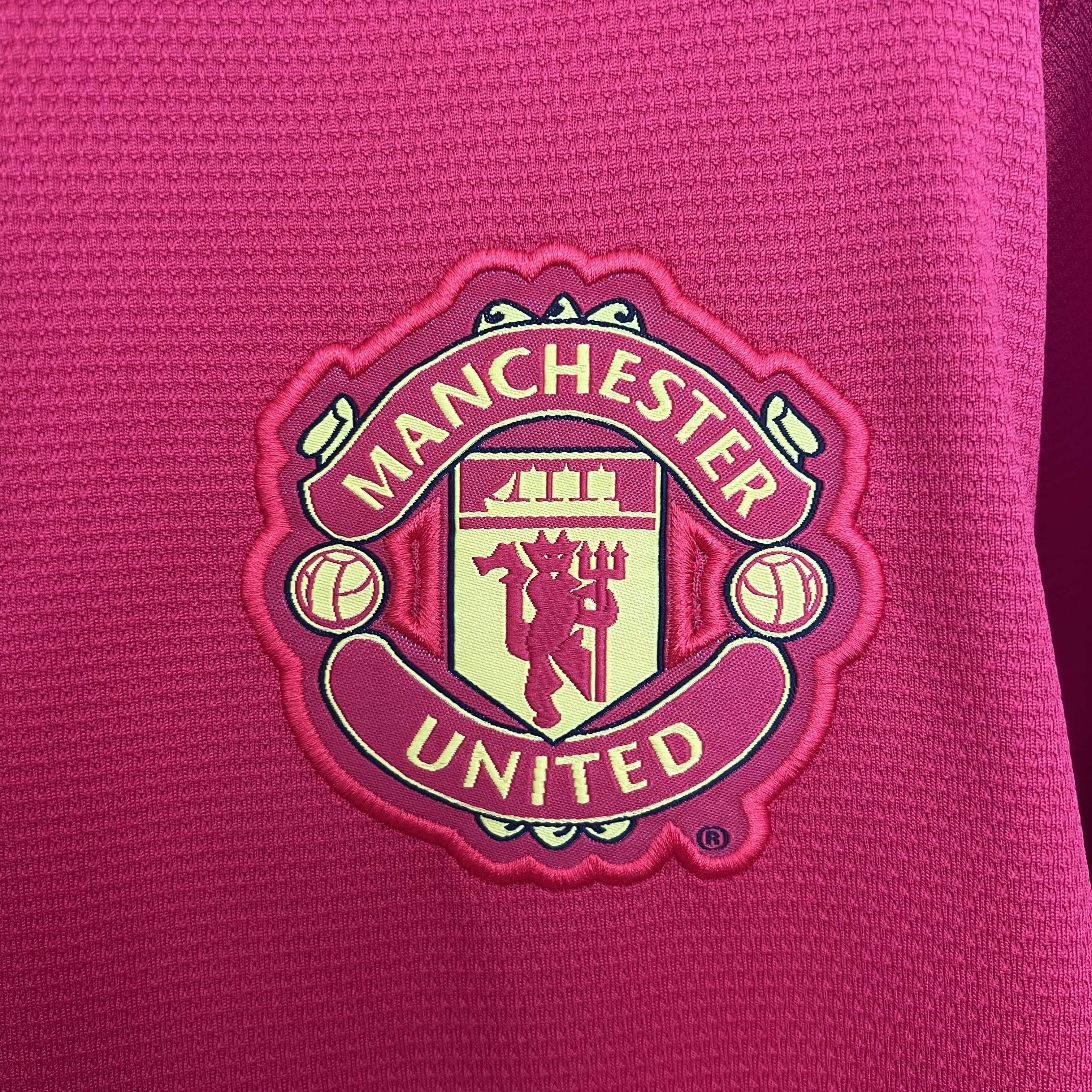 13-14 Manchester United Home Retro Kit Long Sleeve Shirt Cheap AAAAJerseys Supply Yupoo 2