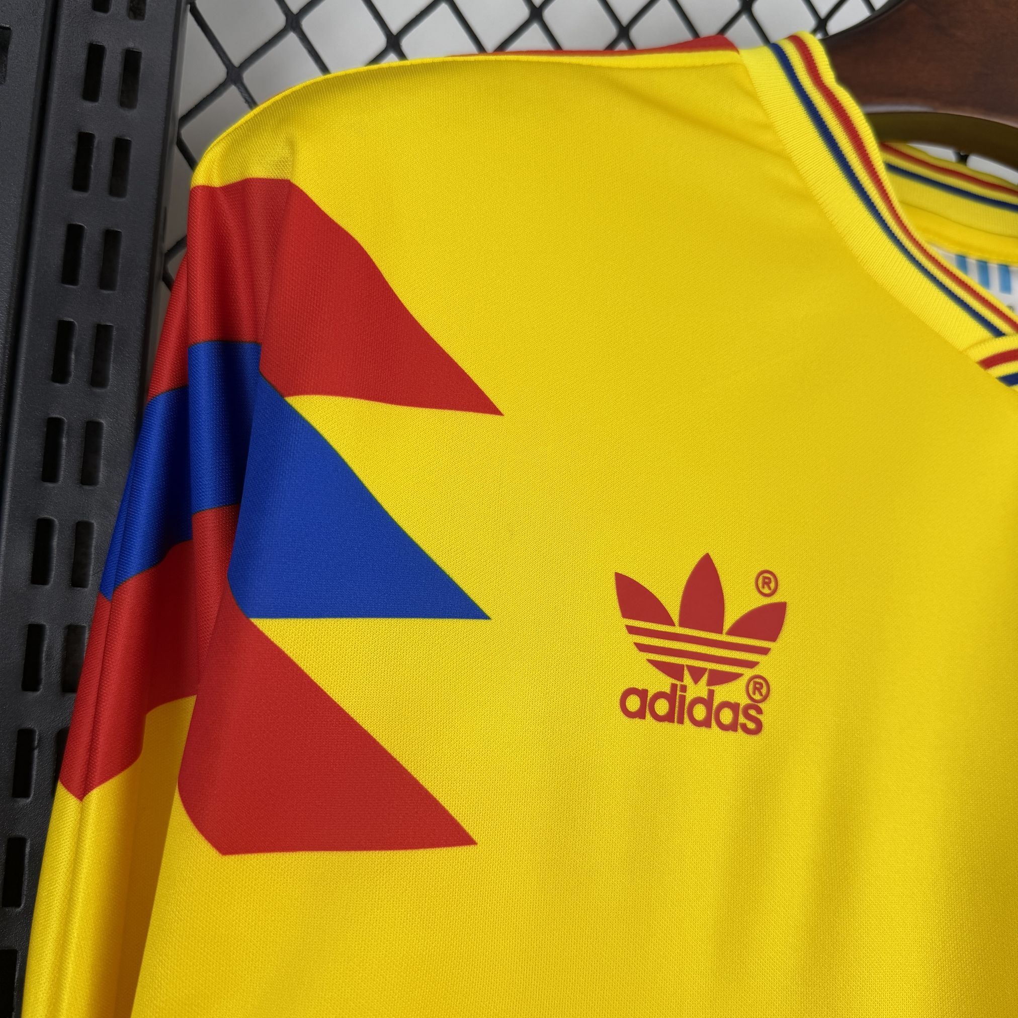 1990 Colombia Retro Mens Home Kit Football Long Sleeve Shirt AAAAJersey Supply Yupoo 6 5