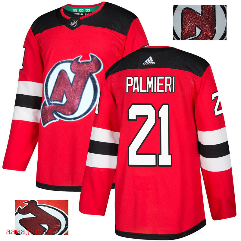 2018 New Jersey Devils Ice Hockey jersey M-3XL 新泽西魔鬼队时尚亮片款冰球服 2