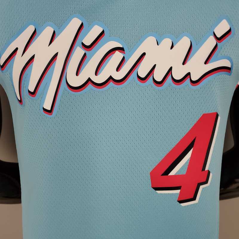 OLADIPO#4 Miami Heat V-neck blue 5