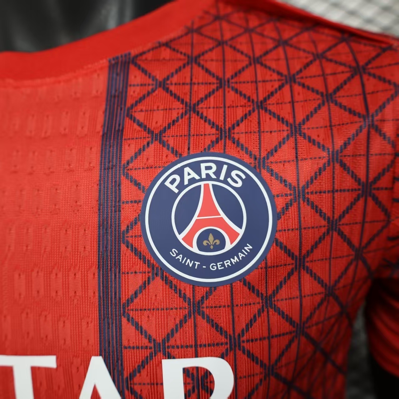 25-26 PSG Fourth Red Shirt Player version Kit Football Uniform AAAAJersey Dropship Yupoo 4