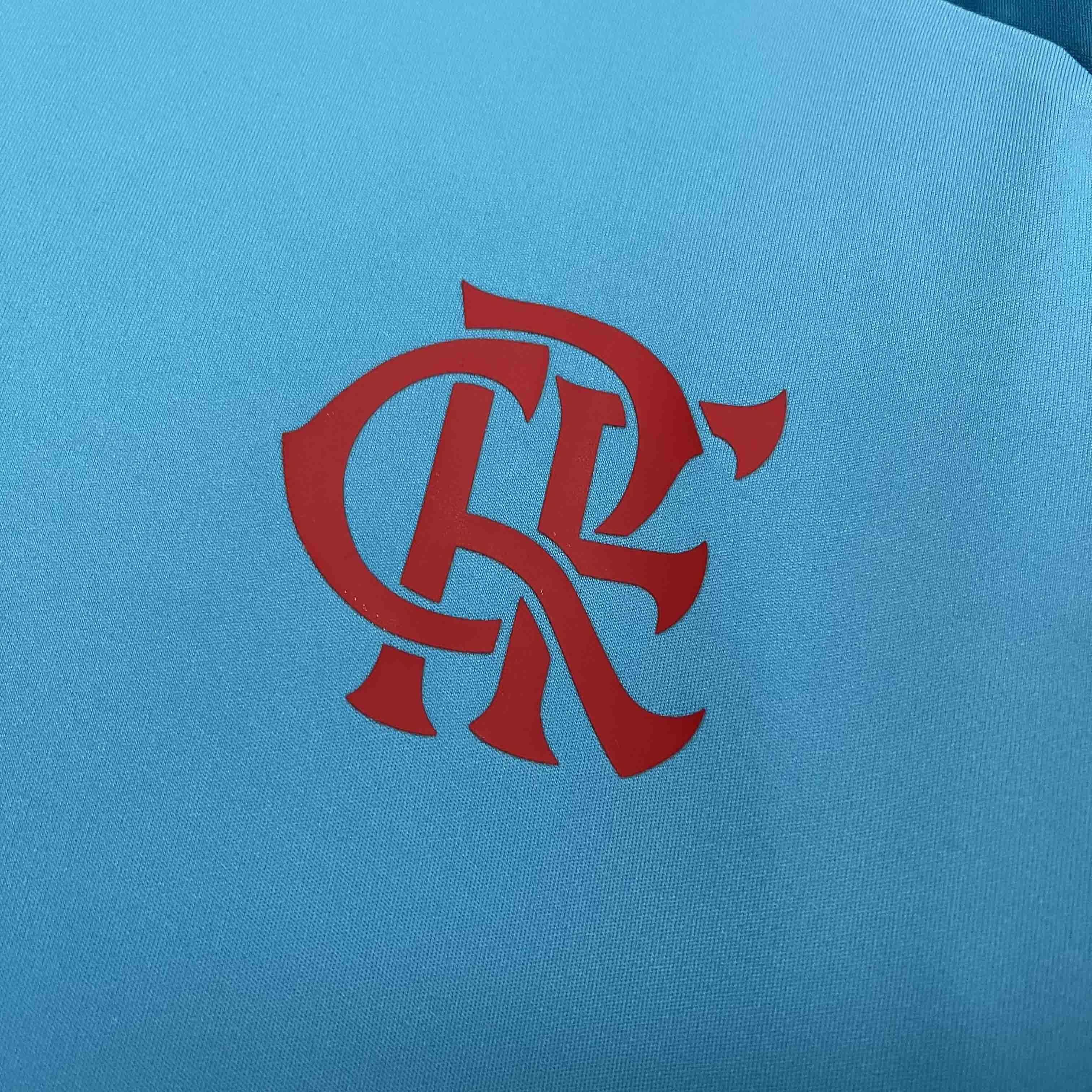 25-26 Flamengo Blue Training Kit Soccer T-Shirt AAAAJersey Supplier Yupoo 4