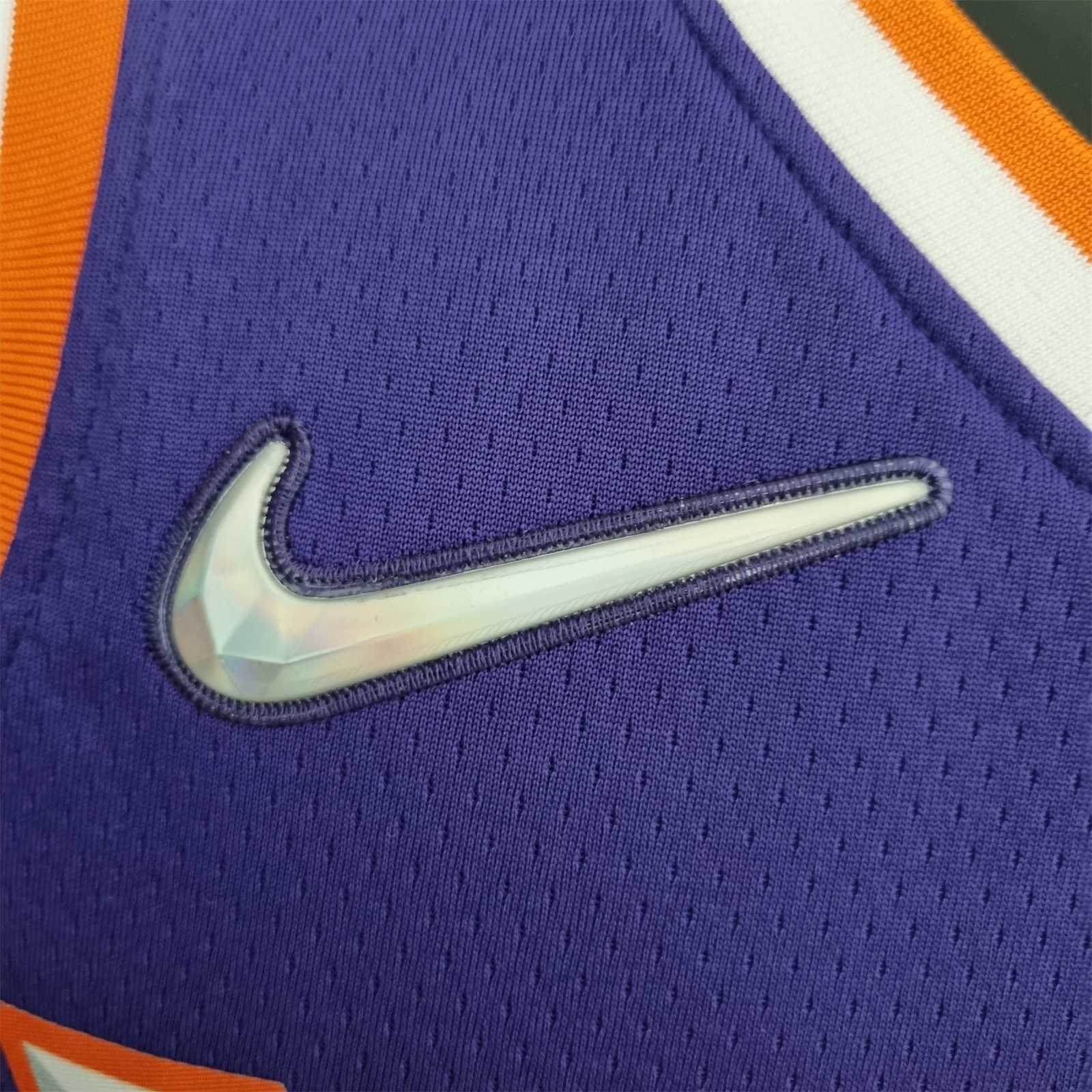 75th Anniversary Booker #1 Phoenix Suns Purple NBA Jersey 8