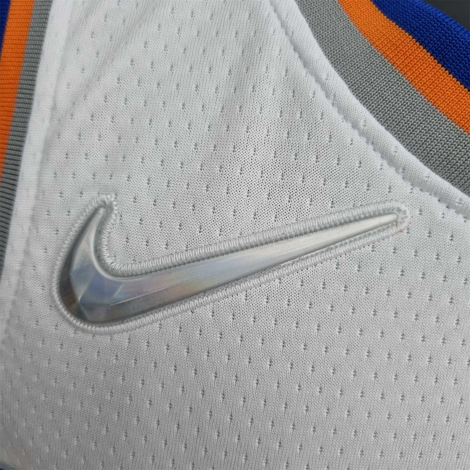 75th Anniversary Randle #30 New York Knicks White NBA Jersey 4
