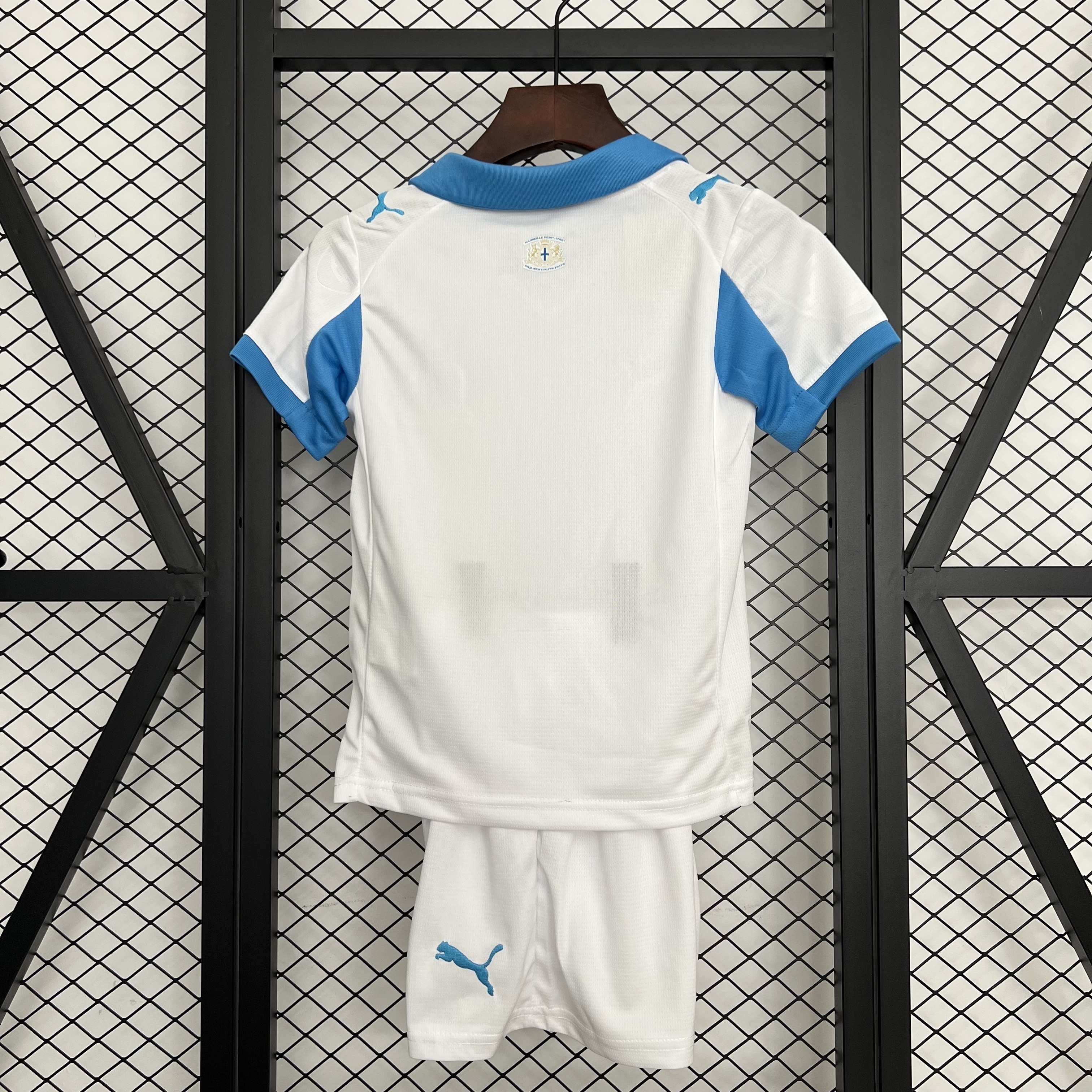 25-26 Olympique Marseille Home Kid Kits Youth Apparels Sino AAAAJersey Supply Yupoo 1
