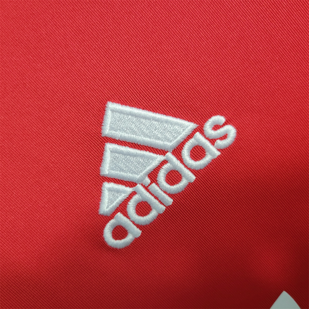 11-12 Real Madrid red away long sleeve 3