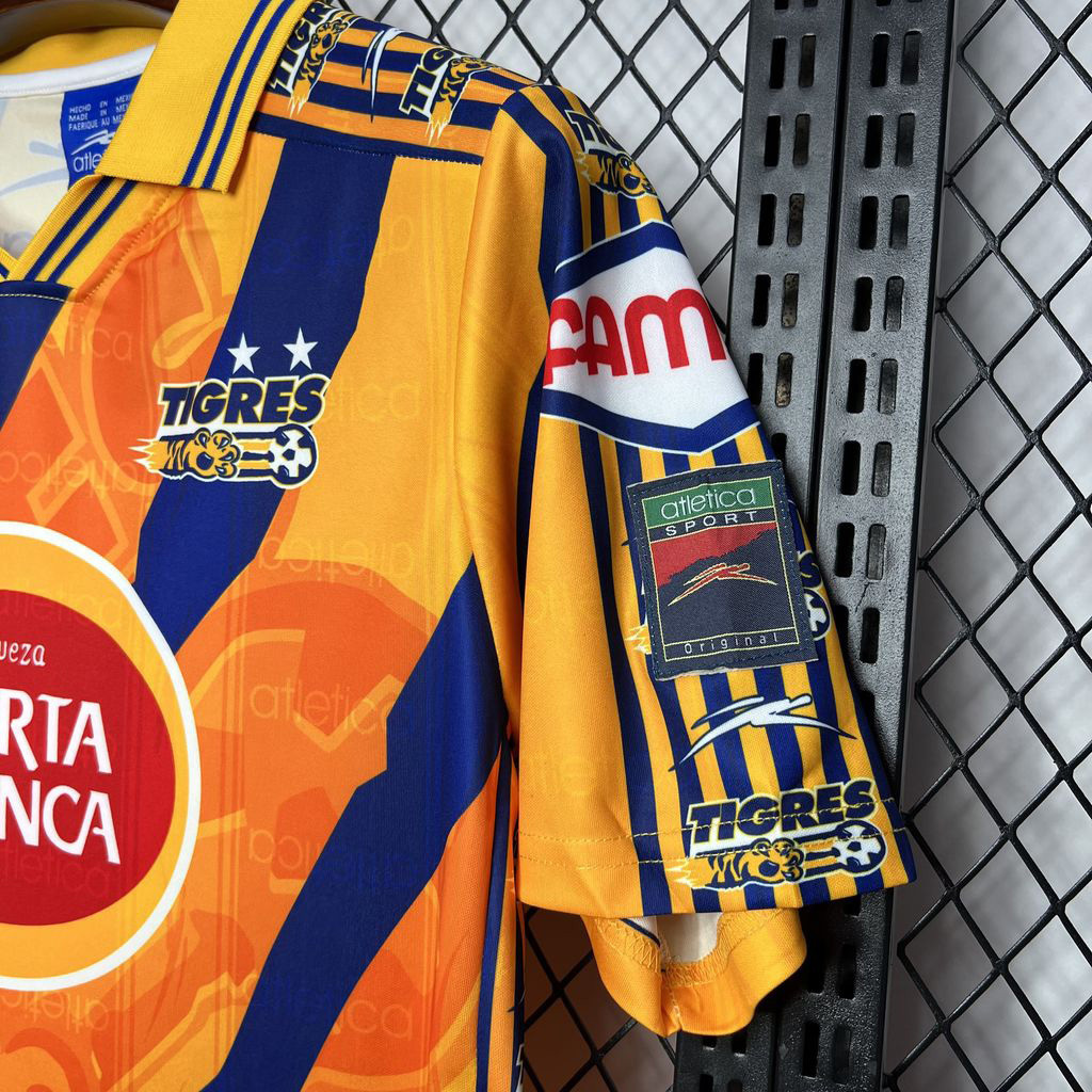 97-98 Tigres UANL Home Retro Kit Vintage Shirt Sport AAAAJersey Yupoo 3
