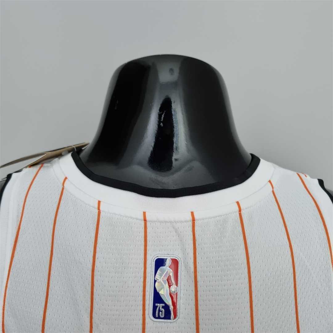 75th Anniversary Orlando Magic Fultz #20 White Orange NBA Jersey 1