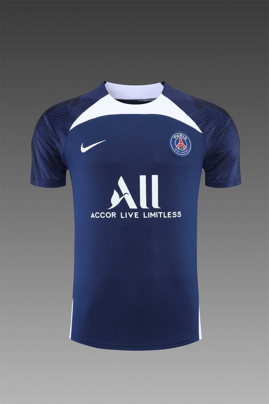 22-23 PSG Training Short Sleeve Kit Blue 16