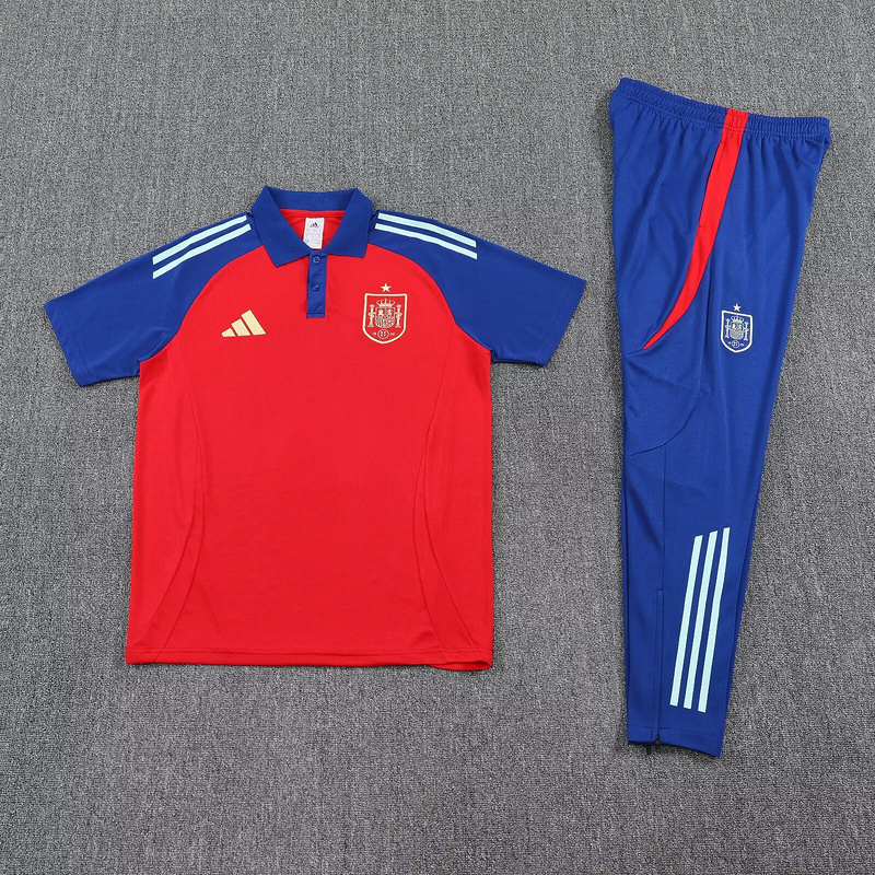 25-26 Spain Training Red Polo Kit Soccer AAAAJersey Yupoo 2
