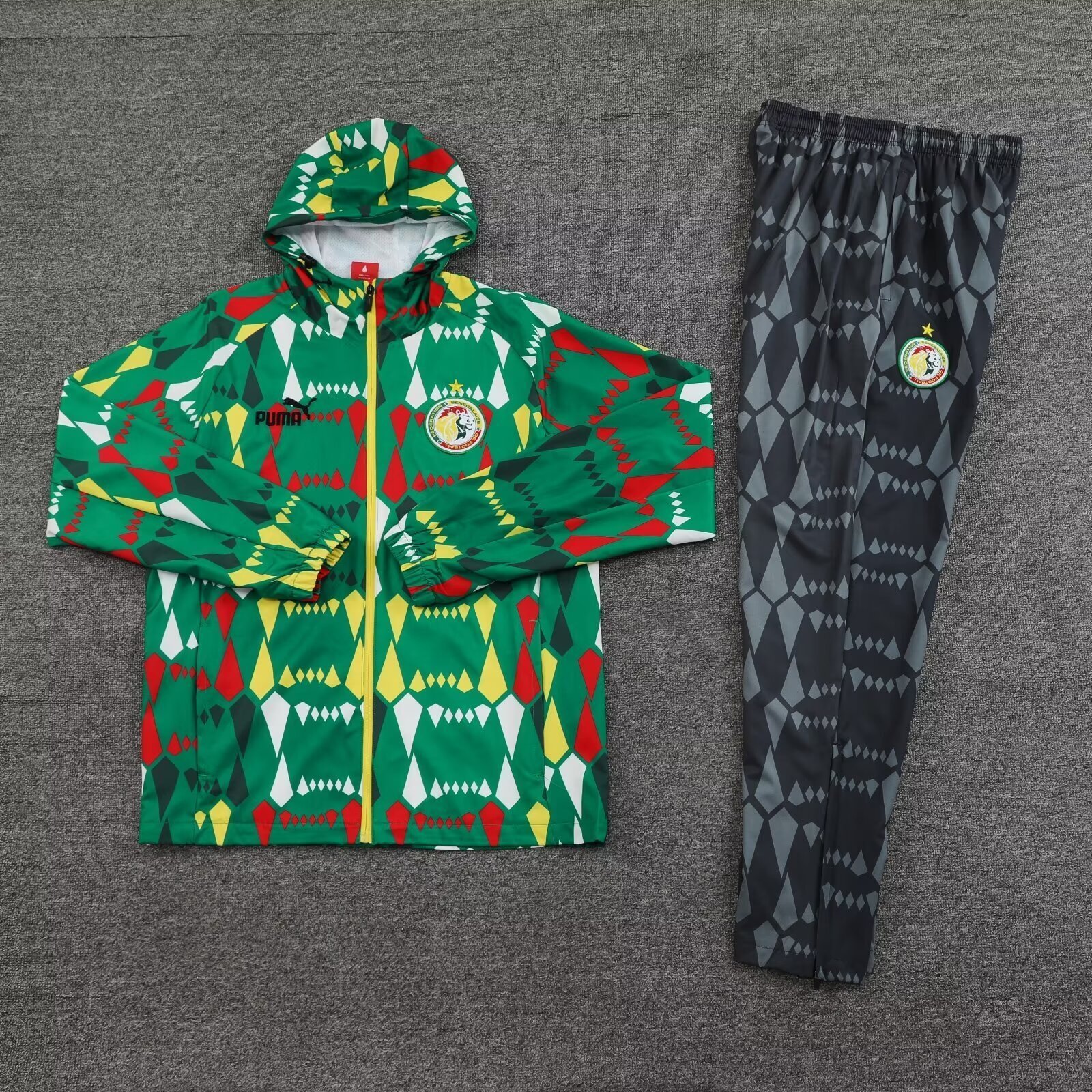 24-25 Senegal Green Windbreak Jacket Suits Football AAAAJersey Yupoo 1