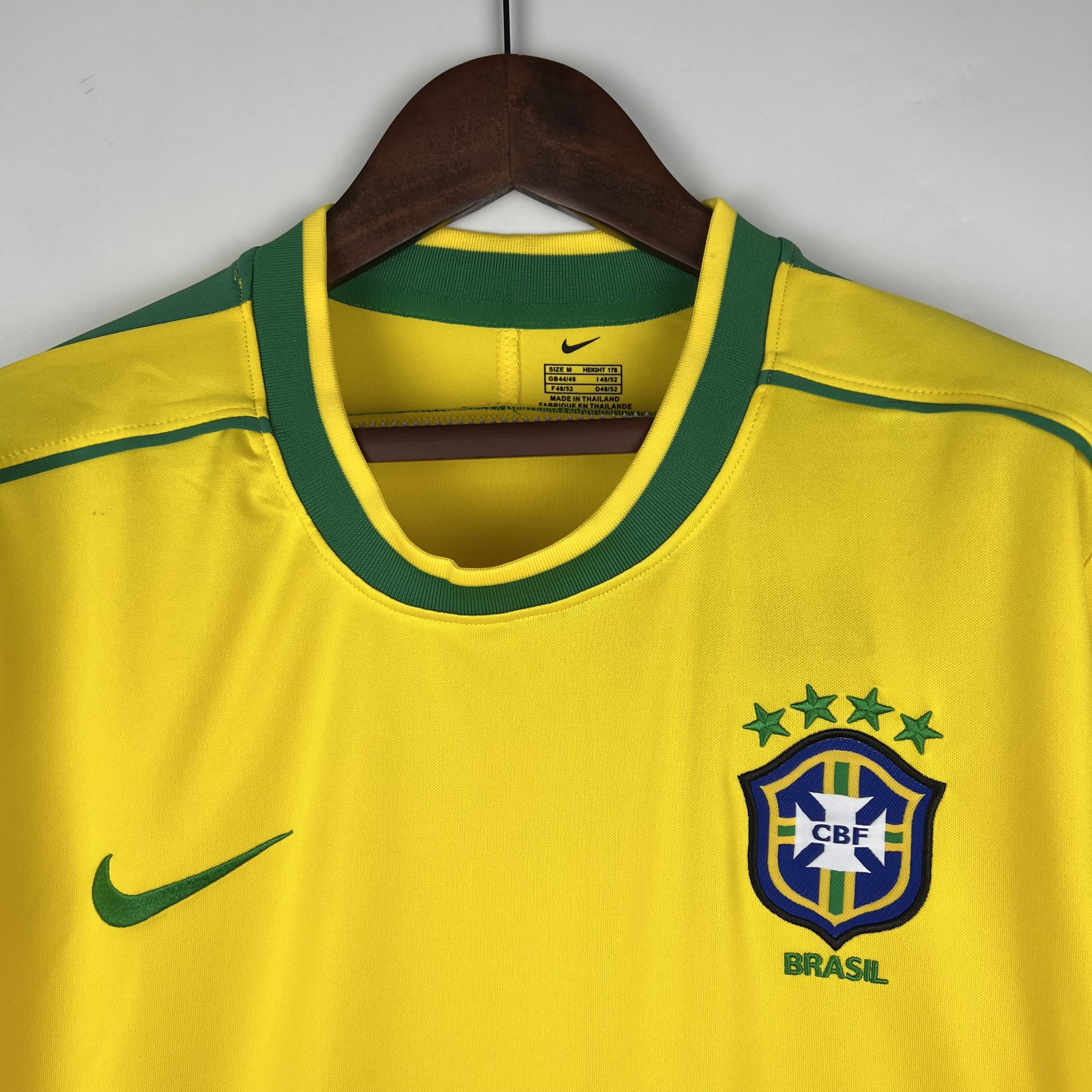 1998 Retro Long Sleeve Brazil Home S-XXL 4