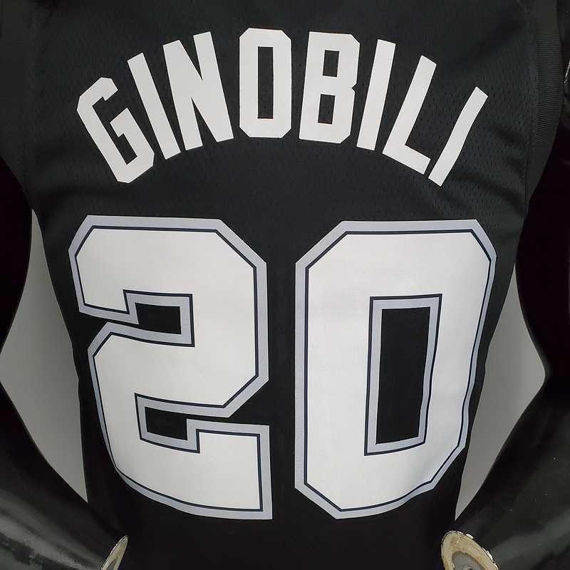New GINOBILI#20 season Spurs City Edition black 4