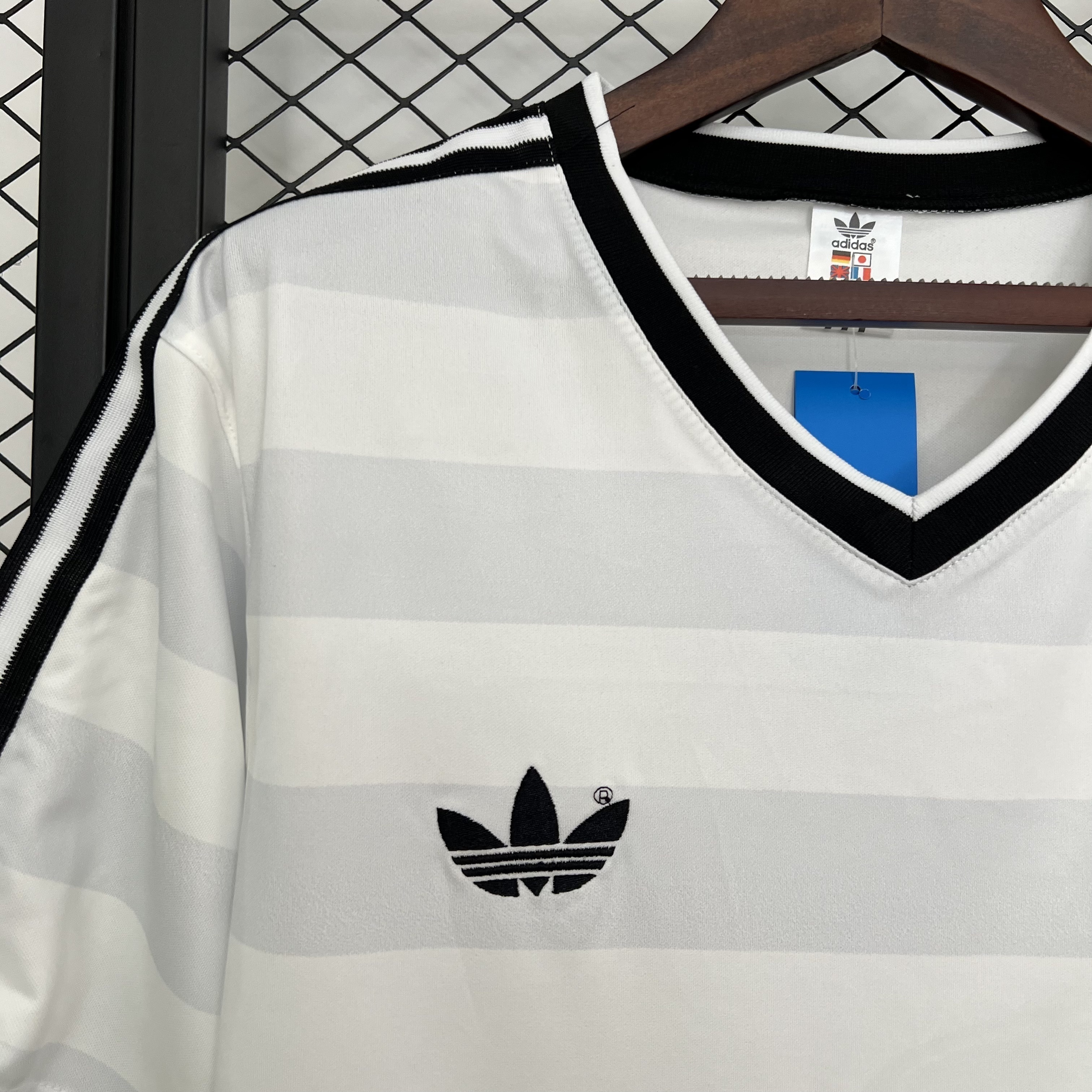 1984 Germany Home Retro Kit Vintage White Shirt AAAAJersey Wholesale Yupoo 4