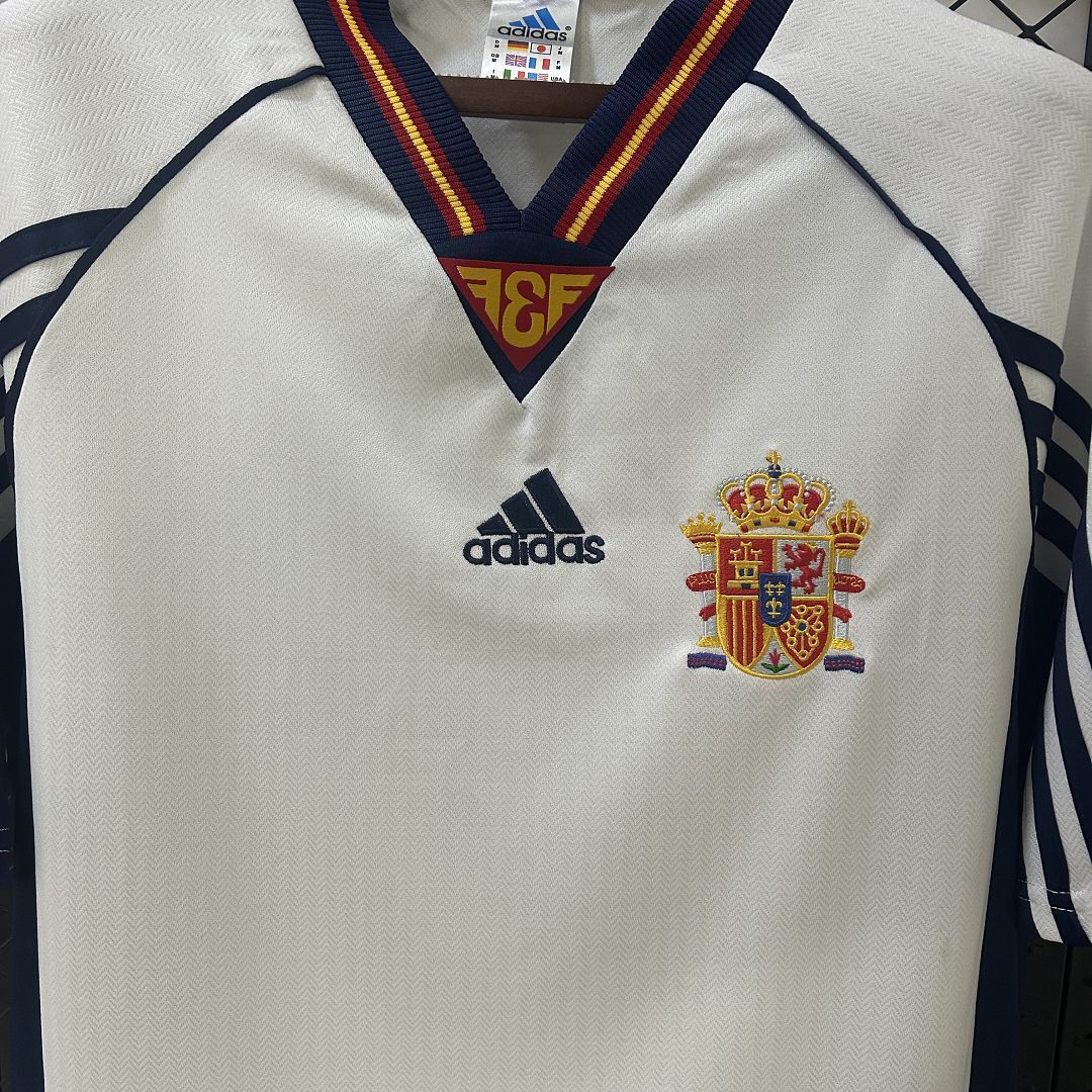 1998 Spain Away Retro Kit Vintage Shirt AAAAJersey Dropship Yupoo 6