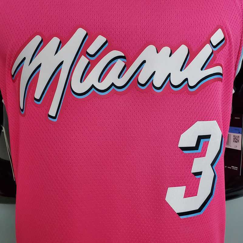 WADE #3 Miami Heat V-neck pink 3