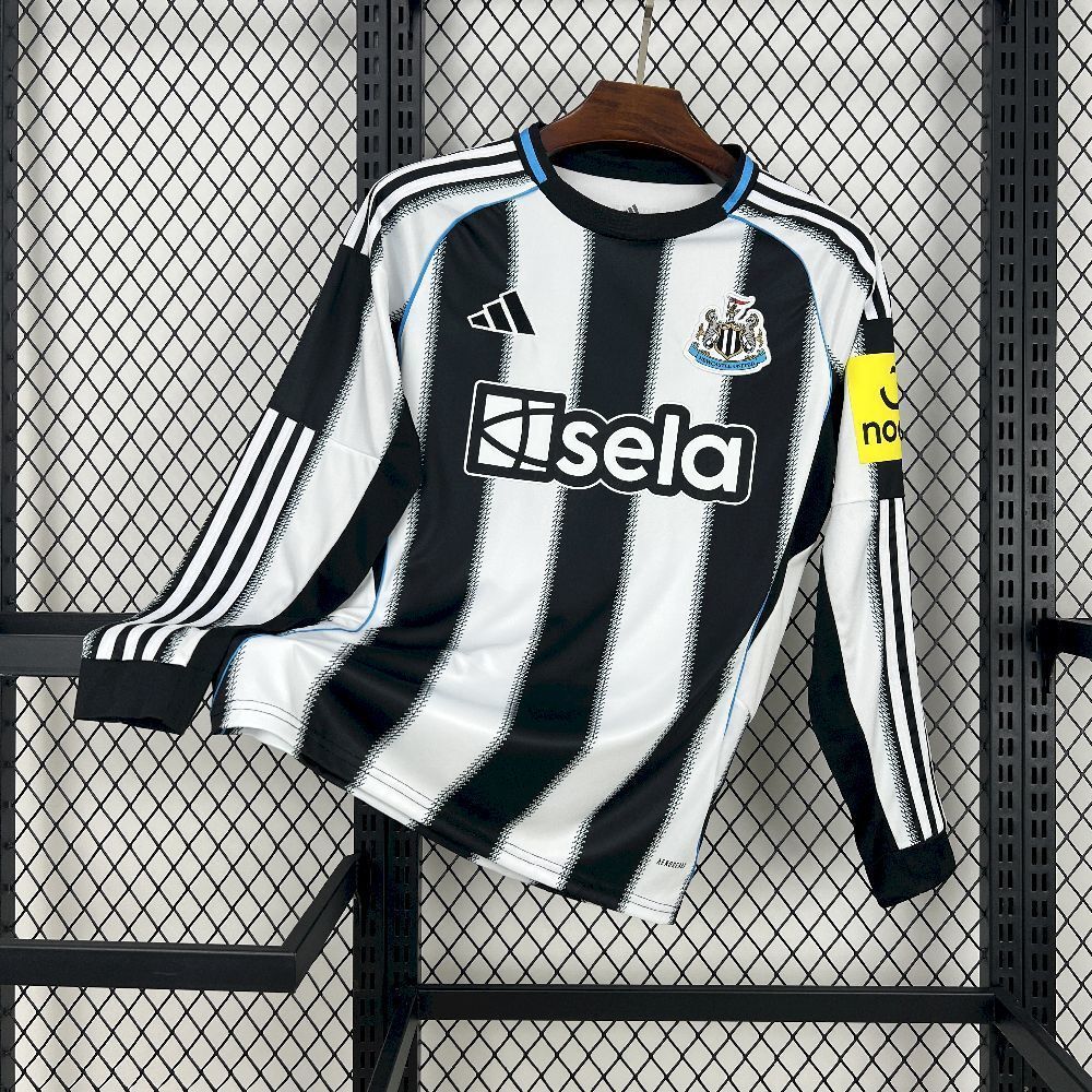 25-26 Newcastle United Home Kit Football Long Sleeve T-Shirt AAAAJersey Supplier Yupoo