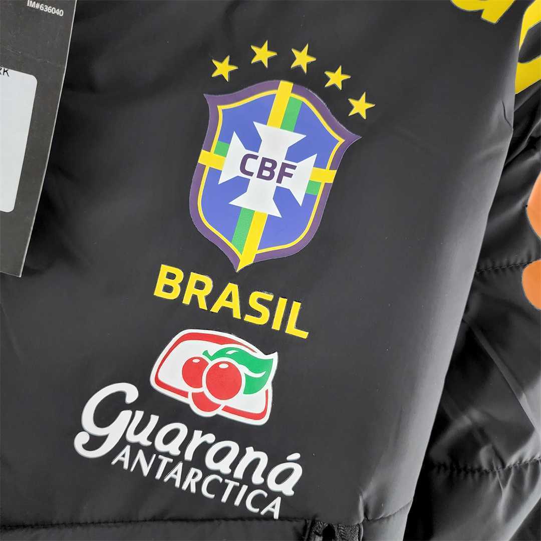2022 Brazil Cotton Jacket Black 4