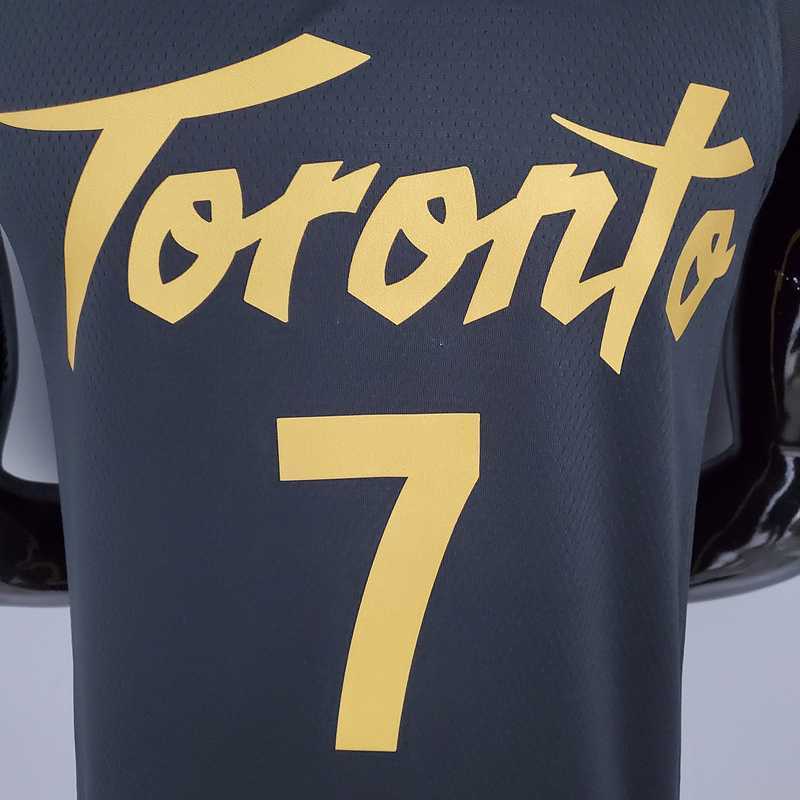 2021 LOWRY#7 Raptors black gold 6